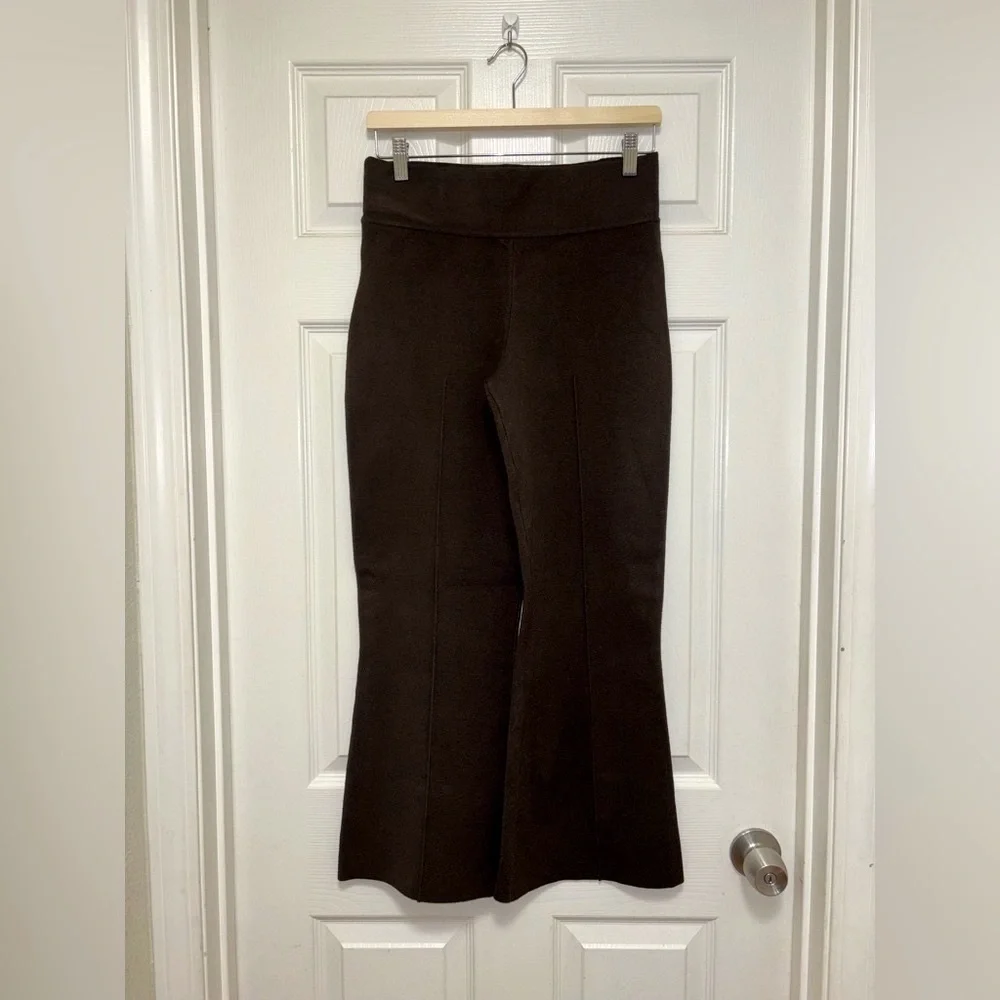 NWT J.Crew New Delaney Kickout Sweater Pant in Heather Chocolate - Picture 6 of 10